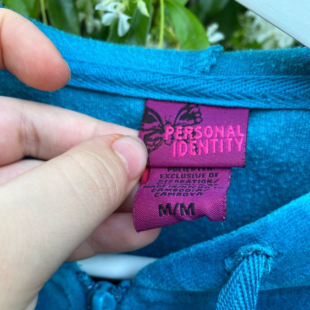 blue velvet jacket - Picture 2 of 3